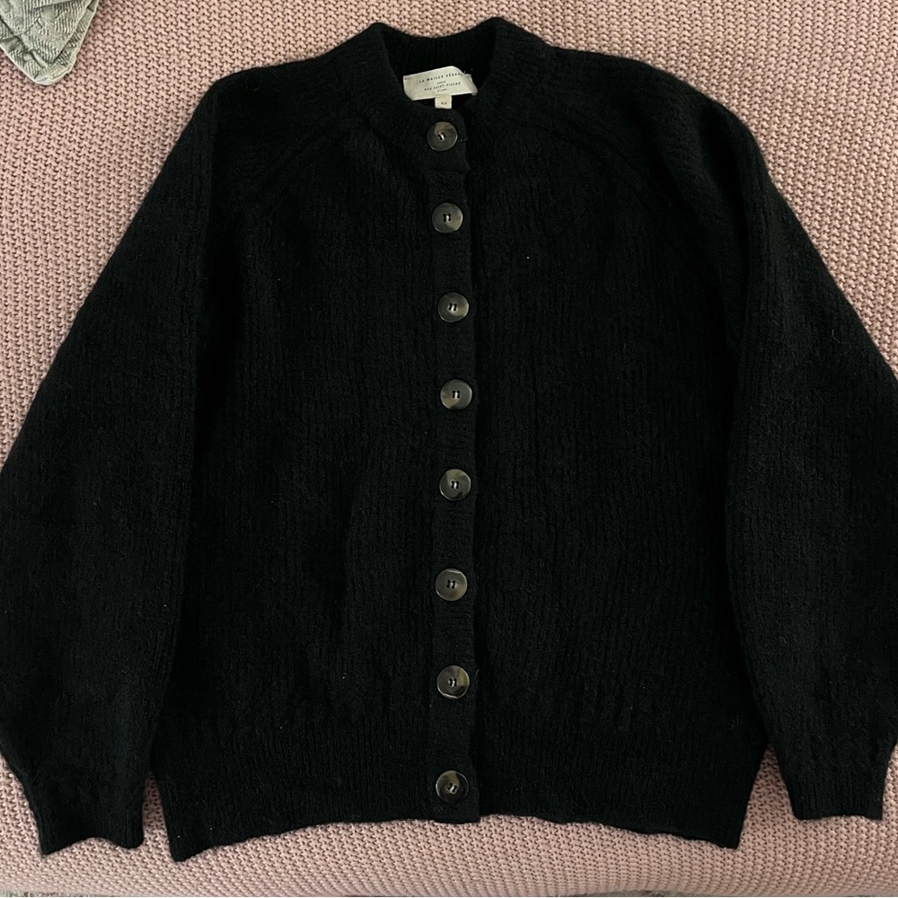 Sezane Othello Cardigan Black